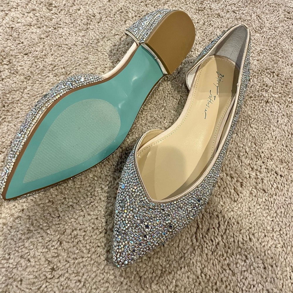 Betsey Johnson flats in Champagne